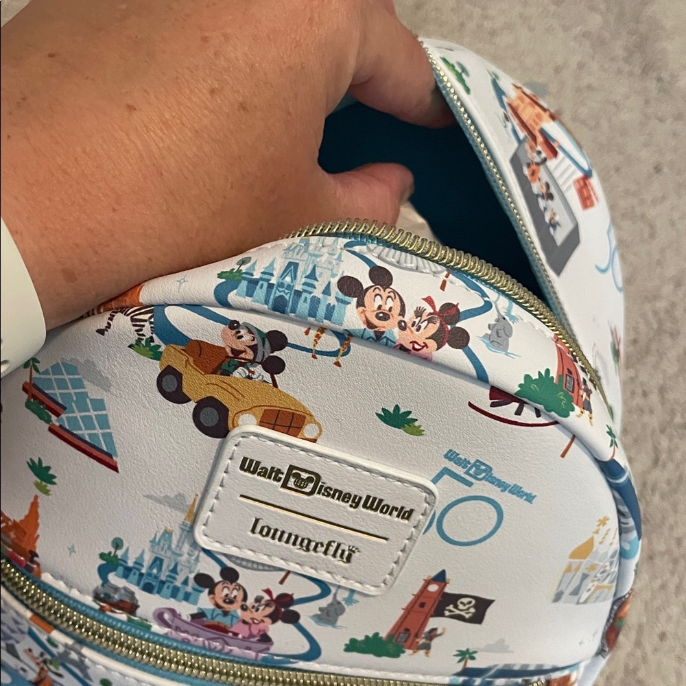 NWT Hot Topic Walt Disney World 50 Loungefly mini backpack - Picture 8 of 9